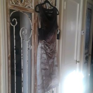 Womens sleeveless silk dress